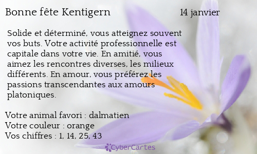 Carte bonne fête Kentigern