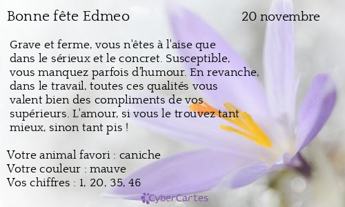 Carte bonne fête Edmeo