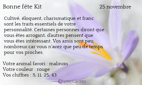 Carte bonne fête Kit