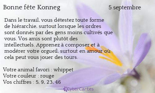 Carte bonne fête Konneg